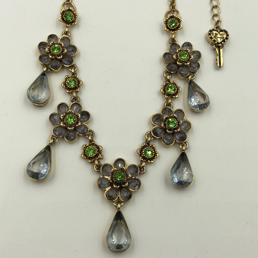 Authentic Betsey Johnson Crystal Necklace